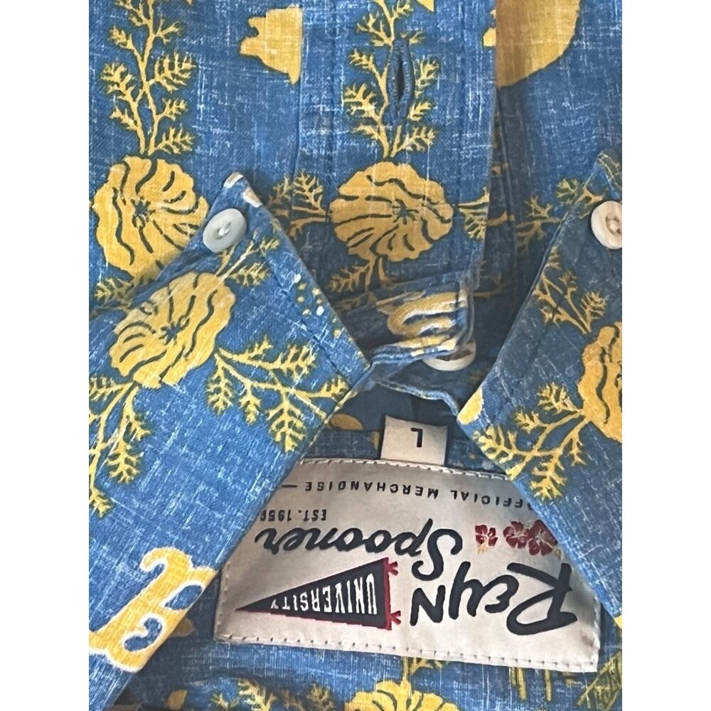 Reyn Spooner UCLA Bruins Mens Classic Hawaiian 1/4 Button Shirt Size M, L, XL - Picture 4 of 5